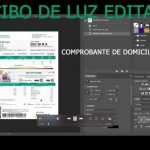 Formato de recibo de luz para editar