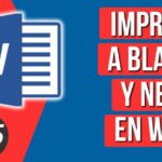 Cómo imprimir en blanco y negro de manera eficiente