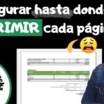 Optimización de la configuración de impresión en hojas de cálculo