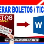 Guía para crear un recibo de boleto